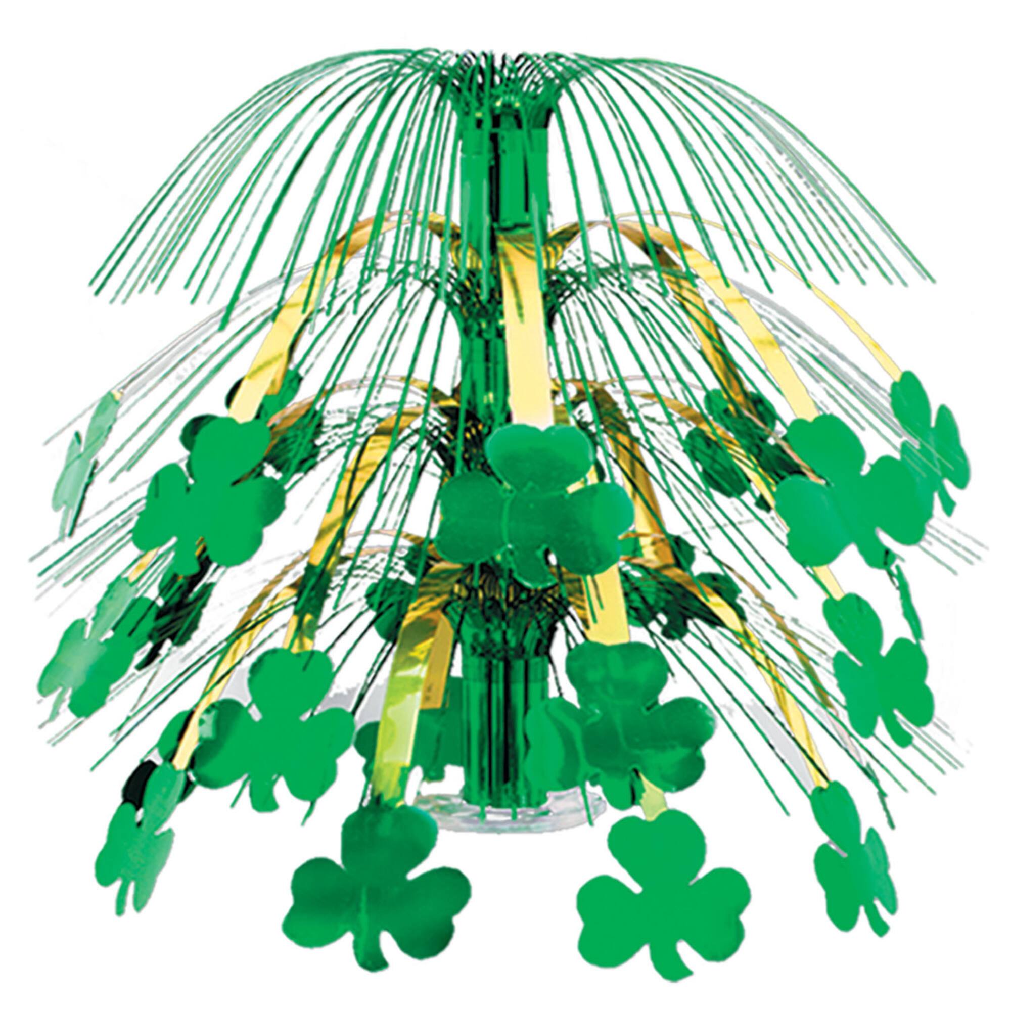 Beistle 18" Green Shamrock Cascade Centerpiece